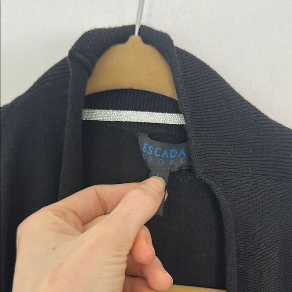 ESCADA Sport Ruffle Longline Cardigan Sweater - Picture 2 of 5